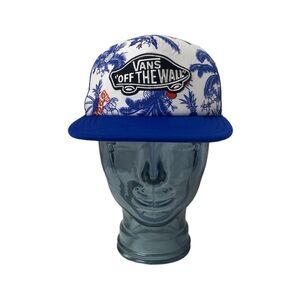 Vans Adult One Size Tropical 1966 Hat Ajustable Blue White Red Tropical Skater